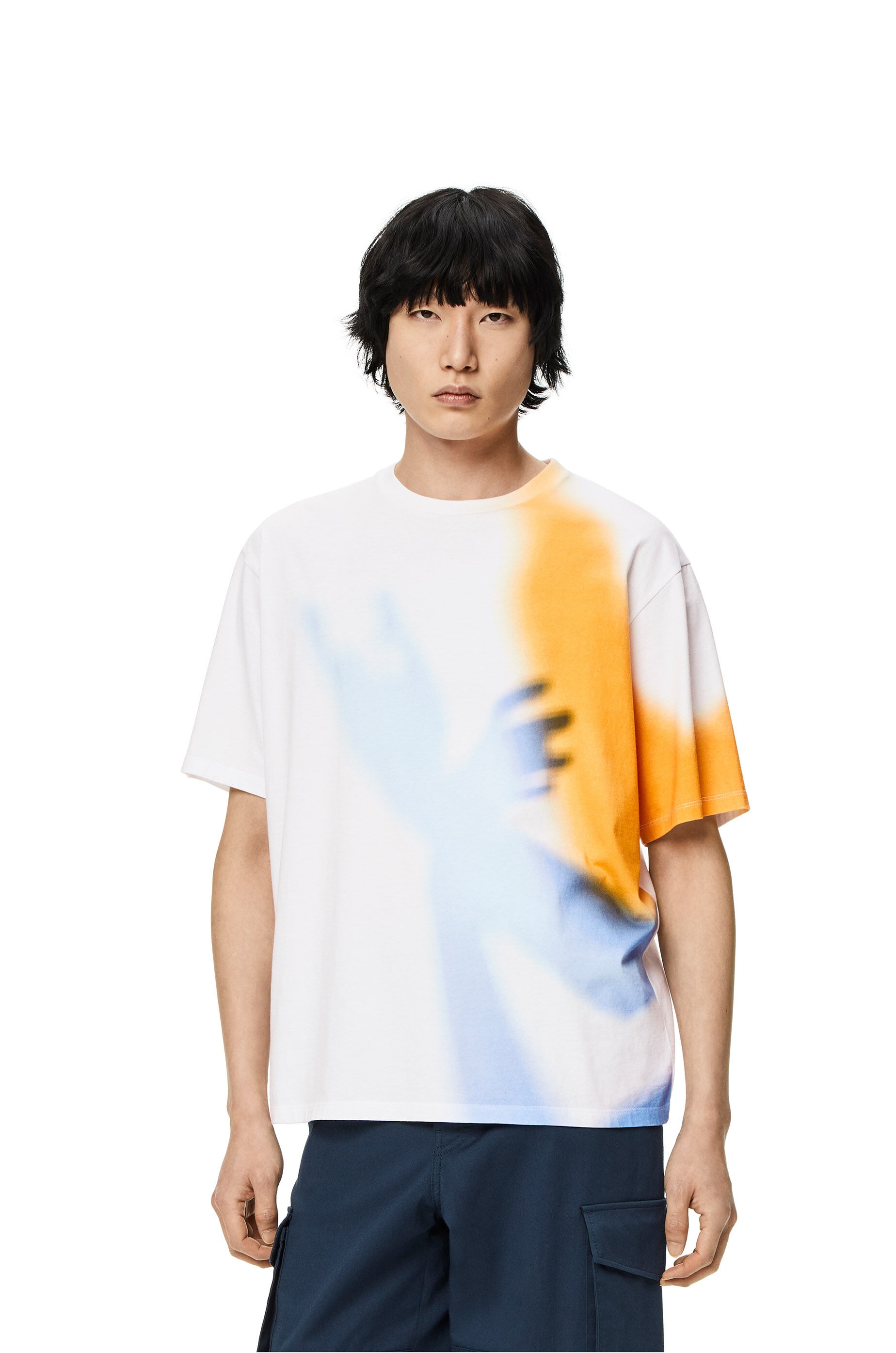 Shadow print T-shirt in cotton - 3