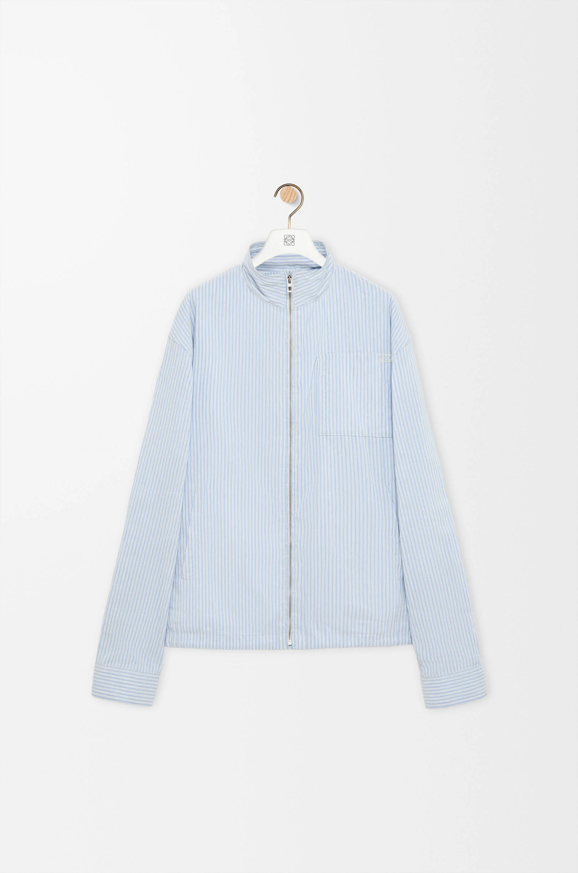 Zip-up jacket in technical linen - 1