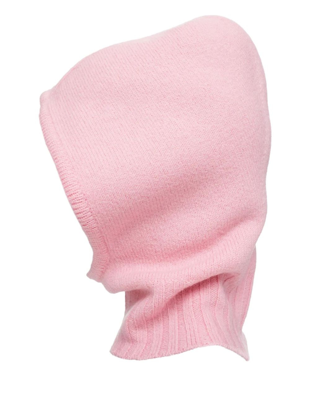 ribbed-detail balaclava - 2