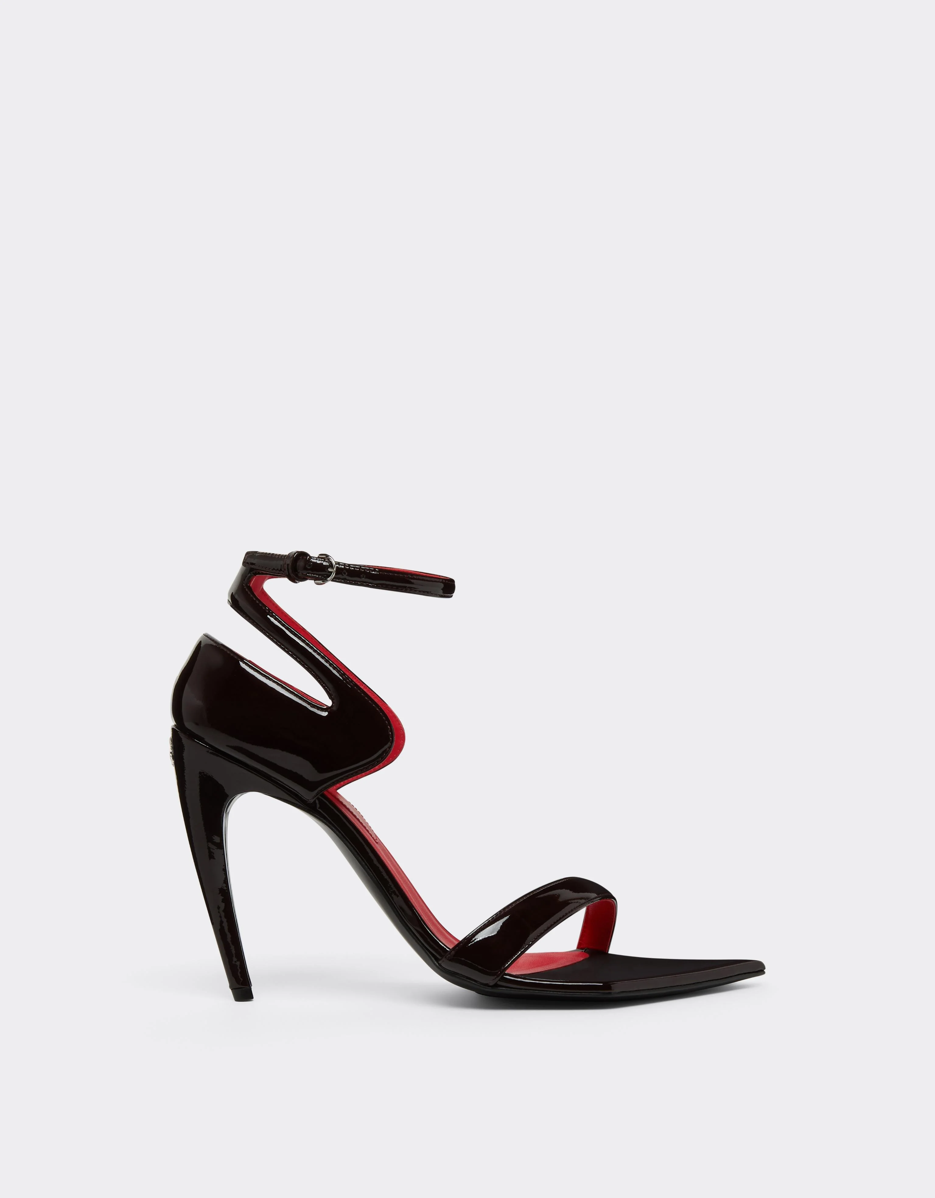 Patent Leather Heeled Sandal - 1