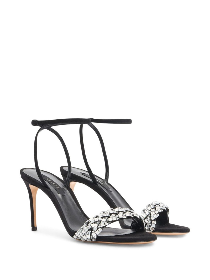 CASADEI 80mm Julia embellished-braided sandals outlook