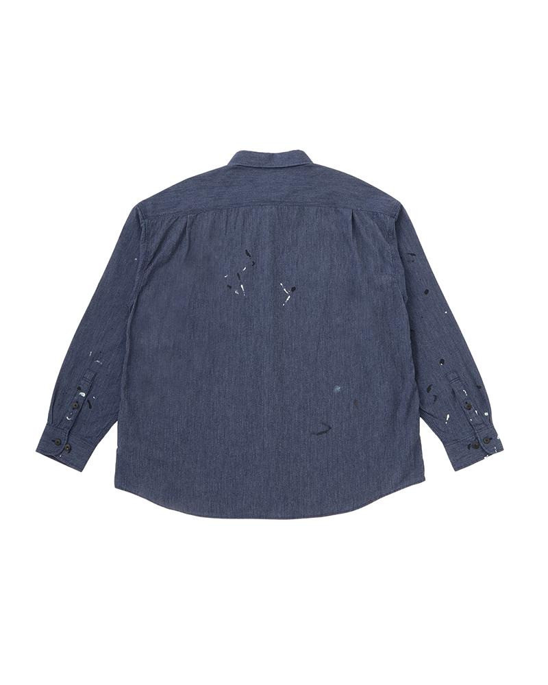 visvim LANGER CHAMBRAY L/S INDIGO outlook