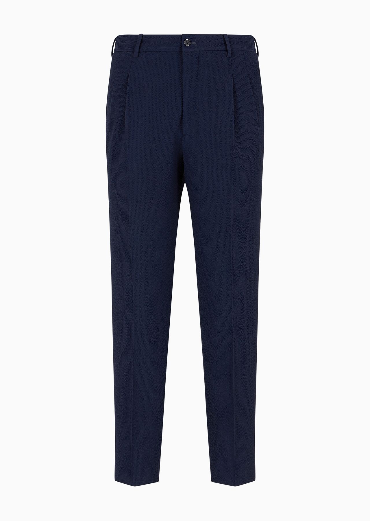 ASV two-dart trousers in seersucker virgin wool - 1