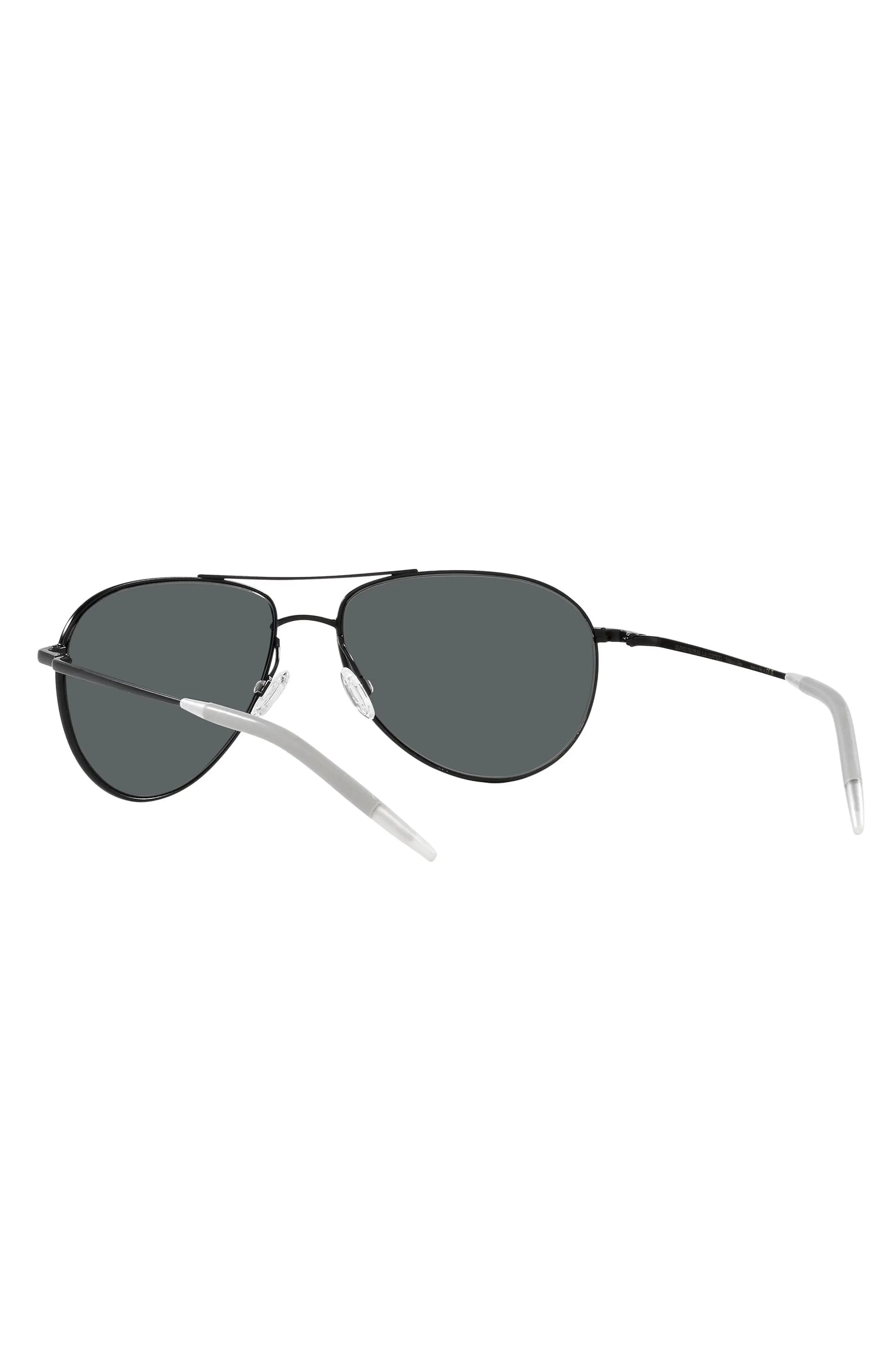 Dresner 56mm Polarized Aviator Sunglasses - 7