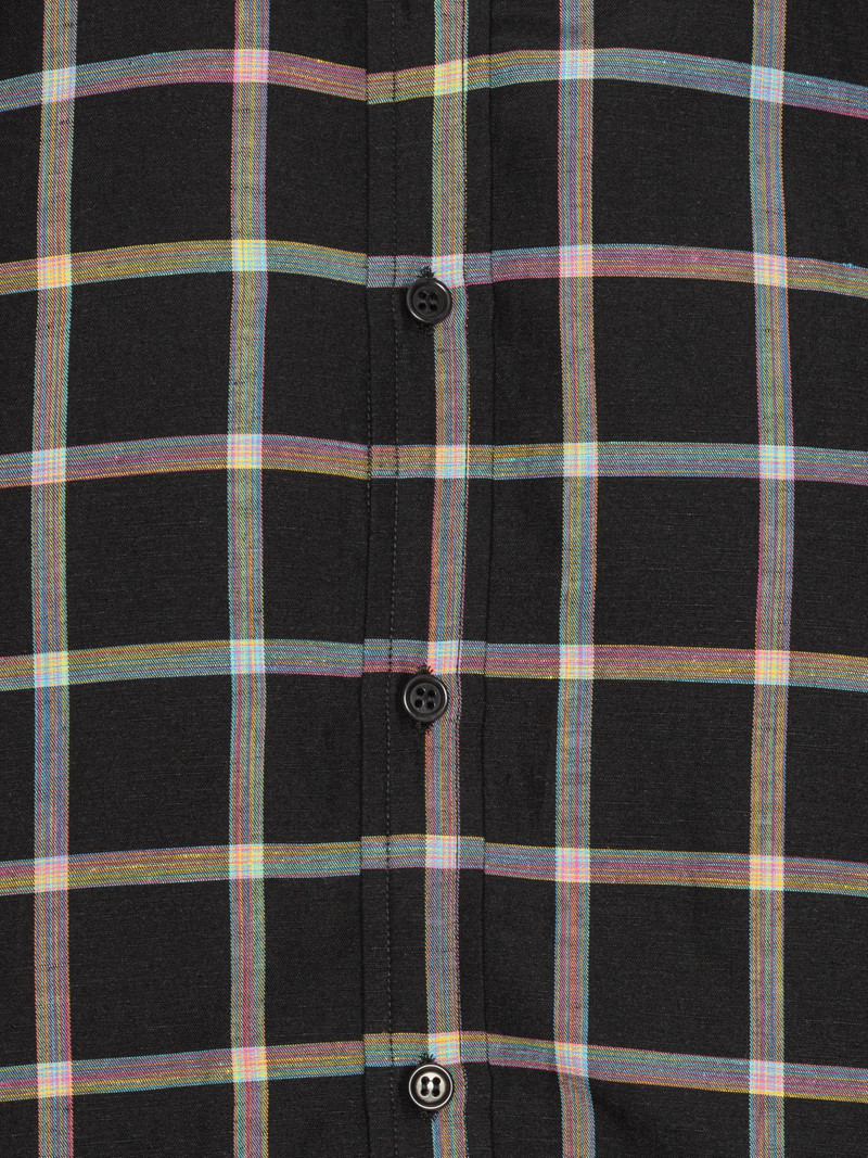 HENRIK VIBSKOV BLOCK SHIRT - BLACK CHECKS outlook
