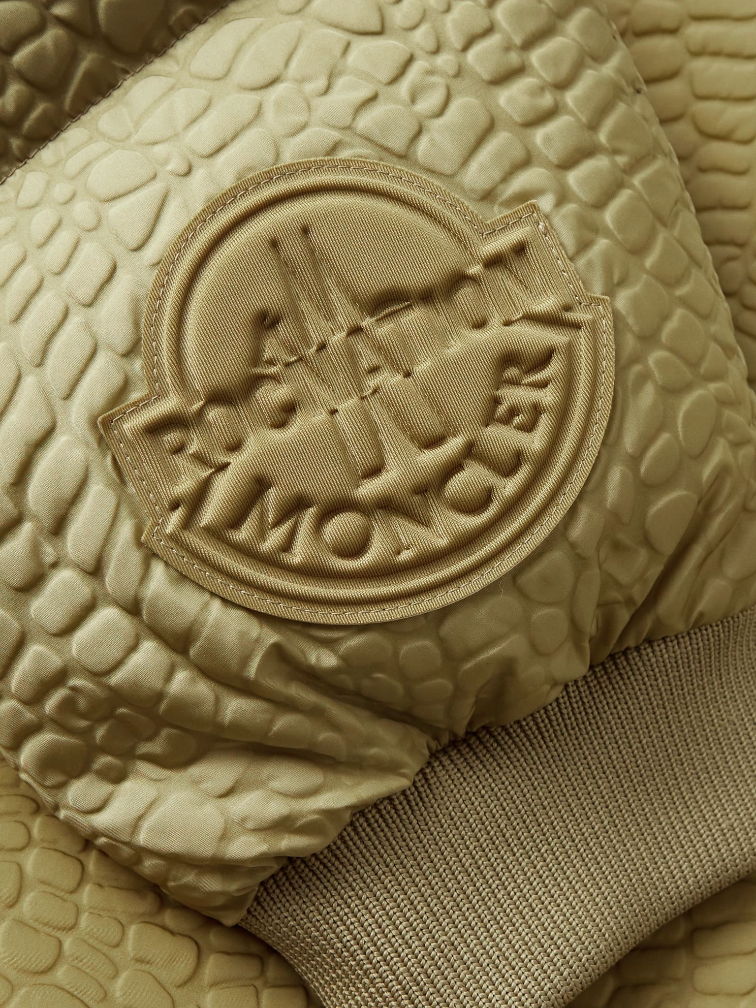 + Roc Nation by Jay-Z Centaurus Croc-Effect Quilted Shell Down Jacket Green - 4