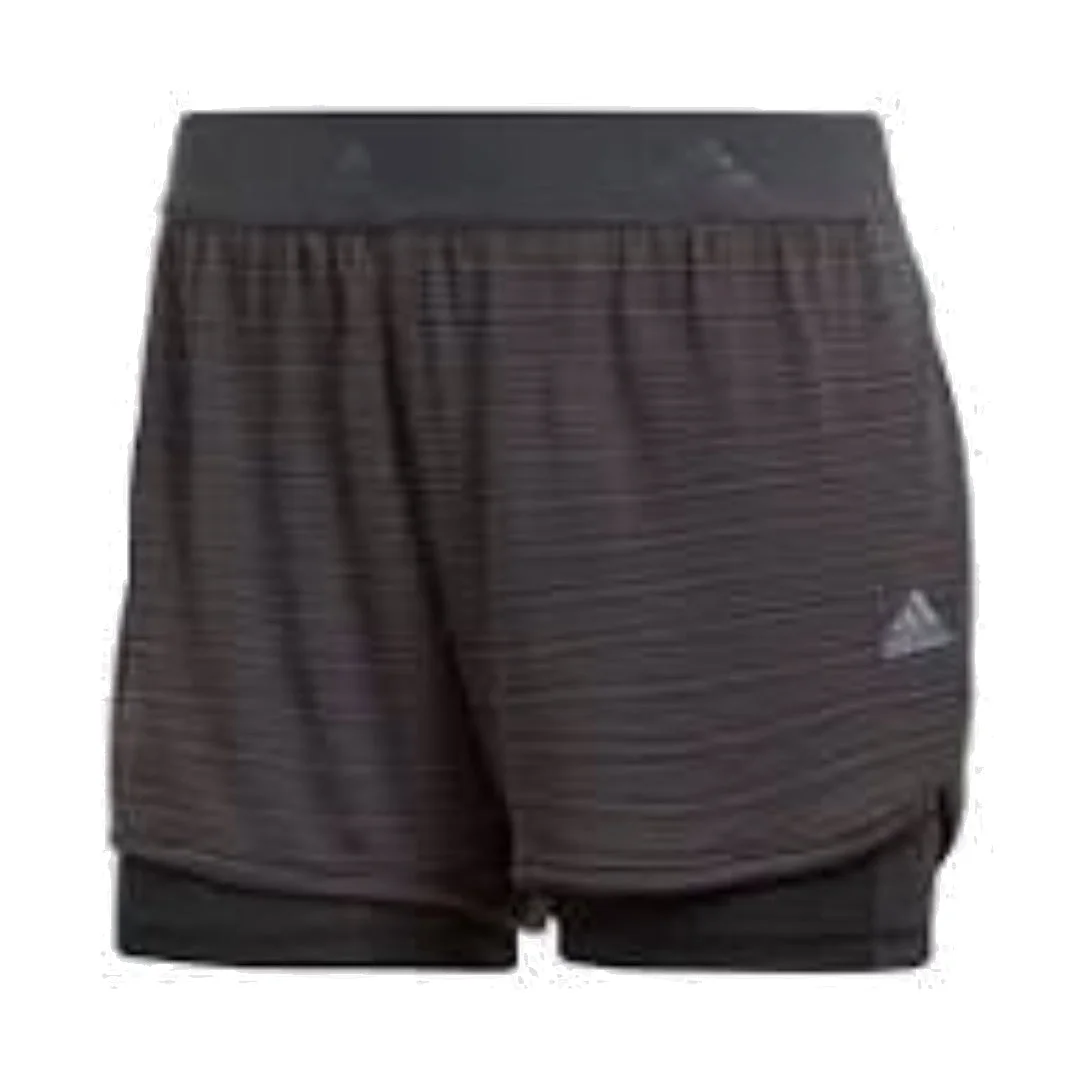 (WMNS) adidas Two-in-One Chill Shorts Asia Sizing 'Black' CW4054 - 1