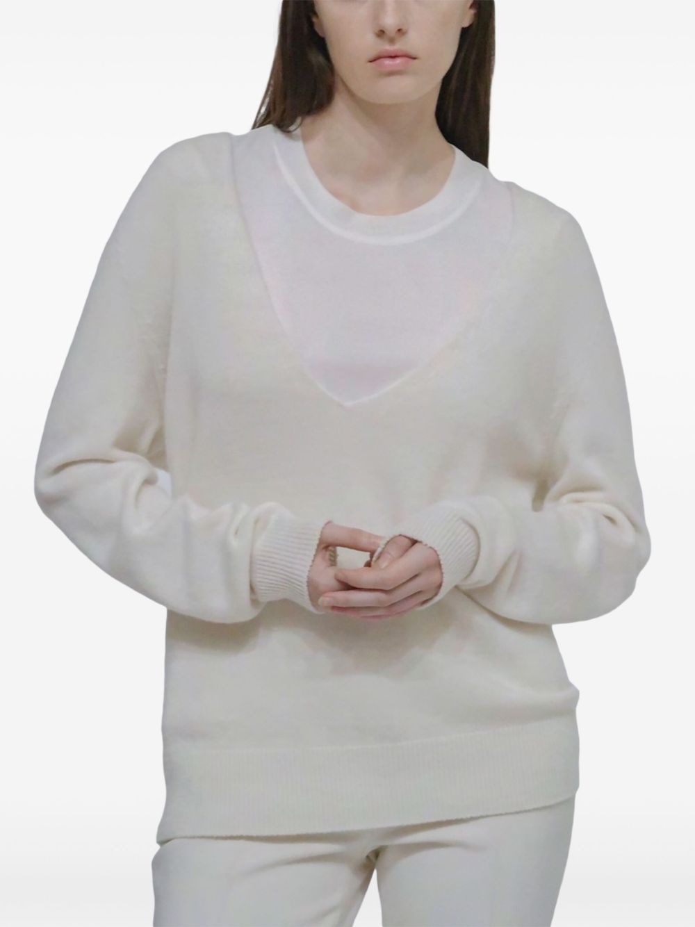 v-neck sweater - 5