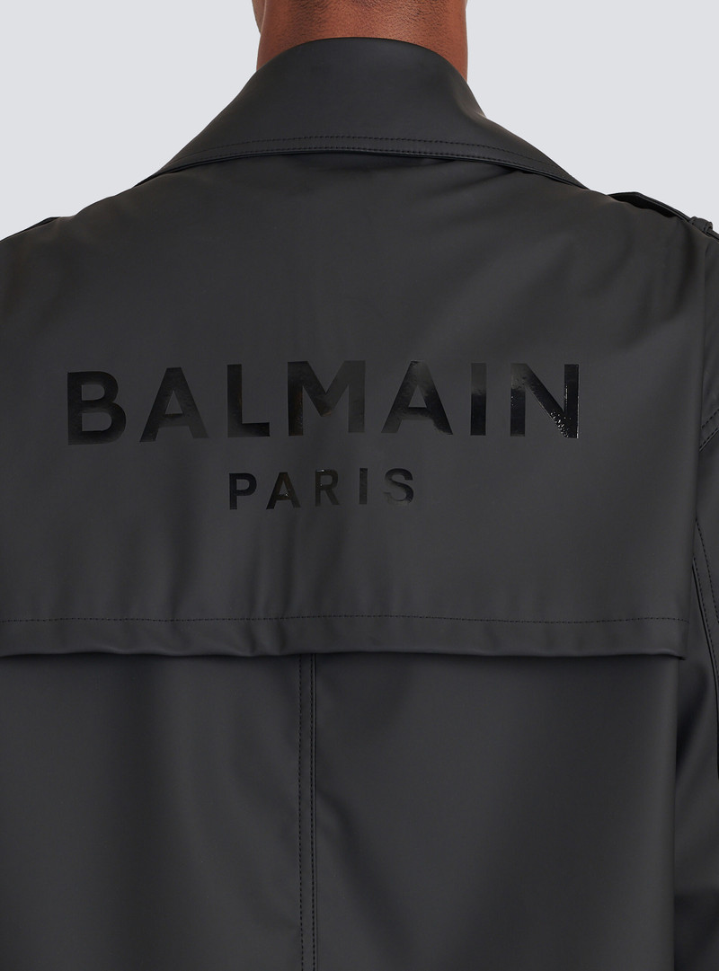 Quilted faux leather biker jacket 8