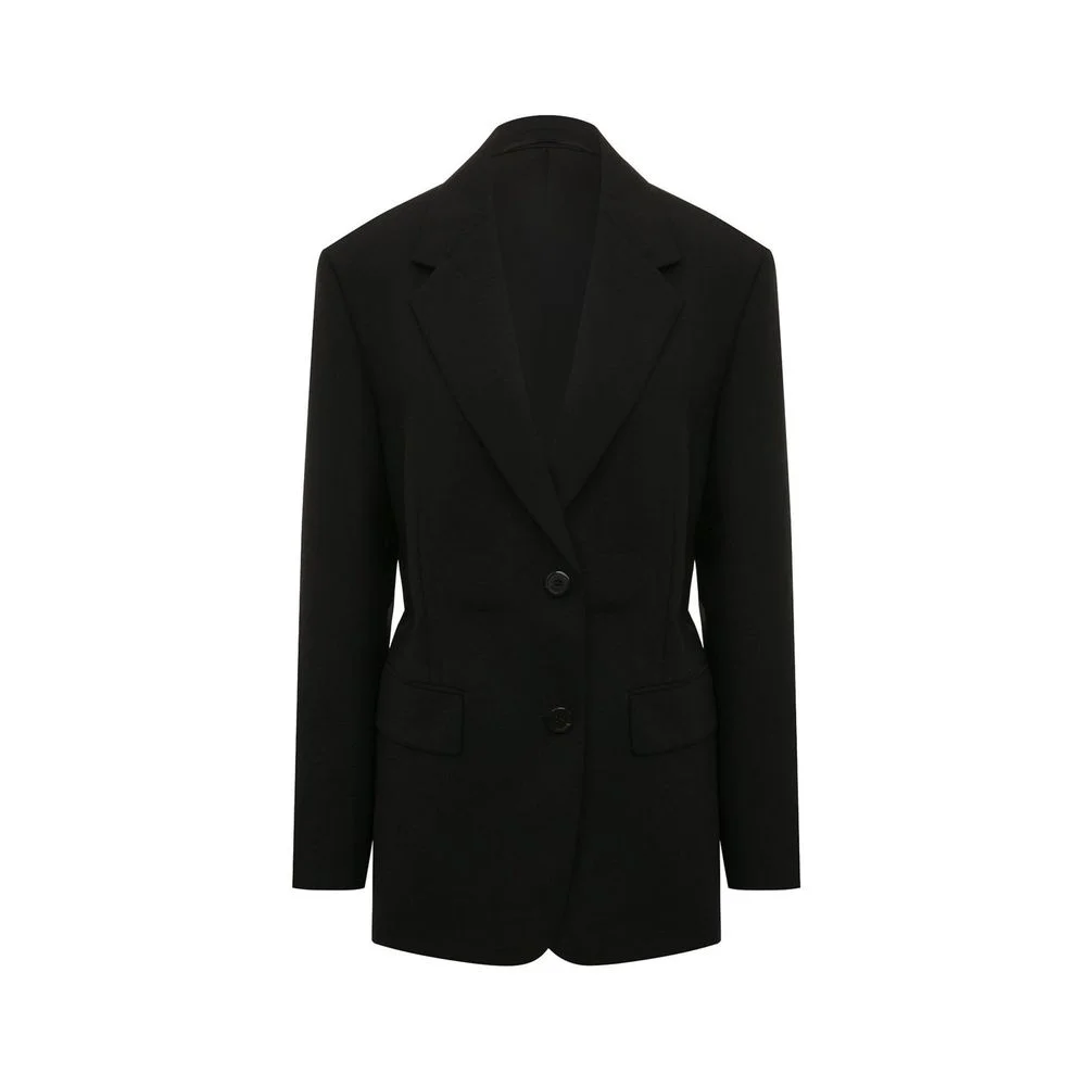 Prada Fleece Wool Blazer — Black - 1
