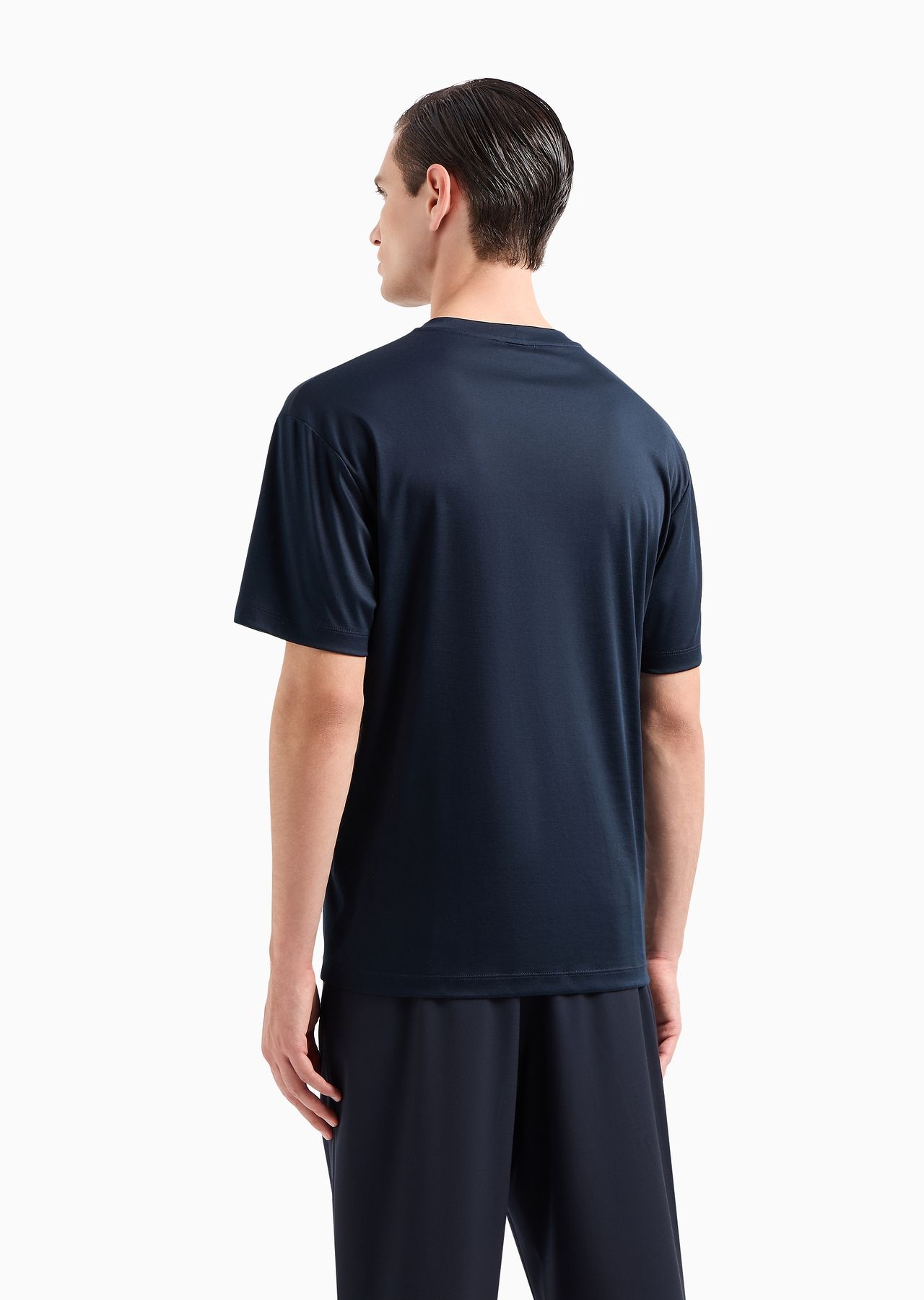 Pure cotton interlock crew-neck T-shirt - 3