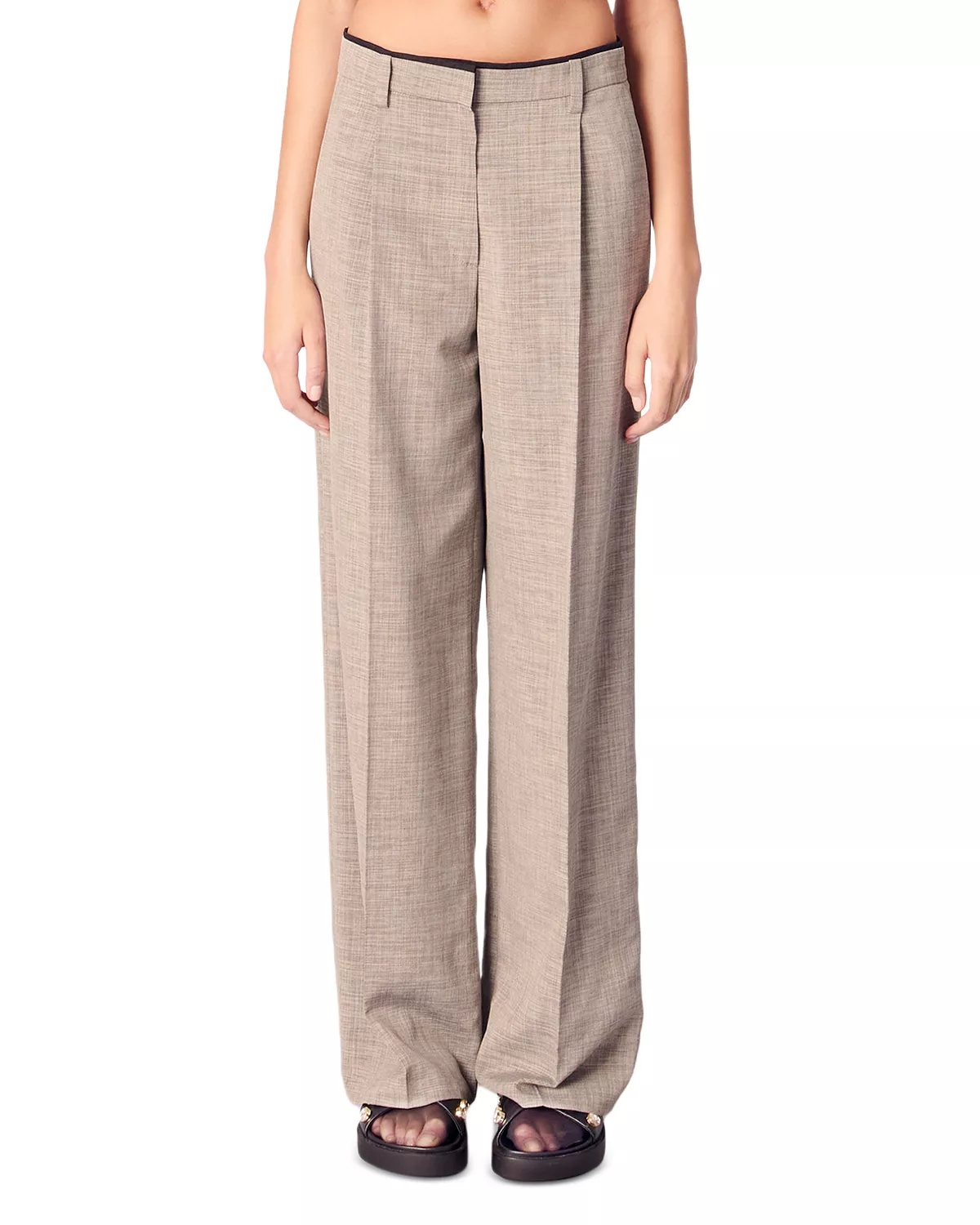 Straight Leg Suit Pants - 1