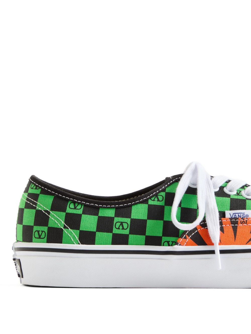 x Vans VLogo Checkerboard and Tropical Leaves-print low-top sneakers - 5