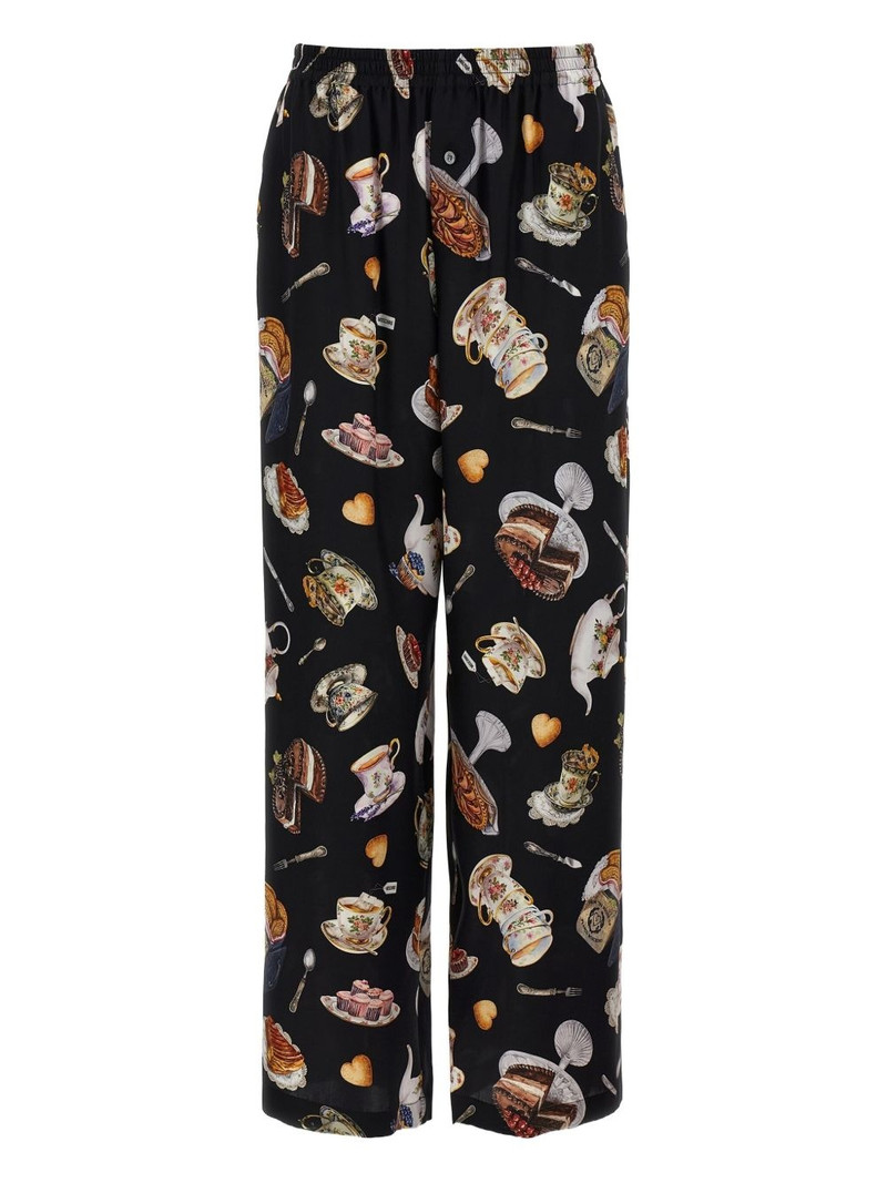 Tea Time-print trousers 1