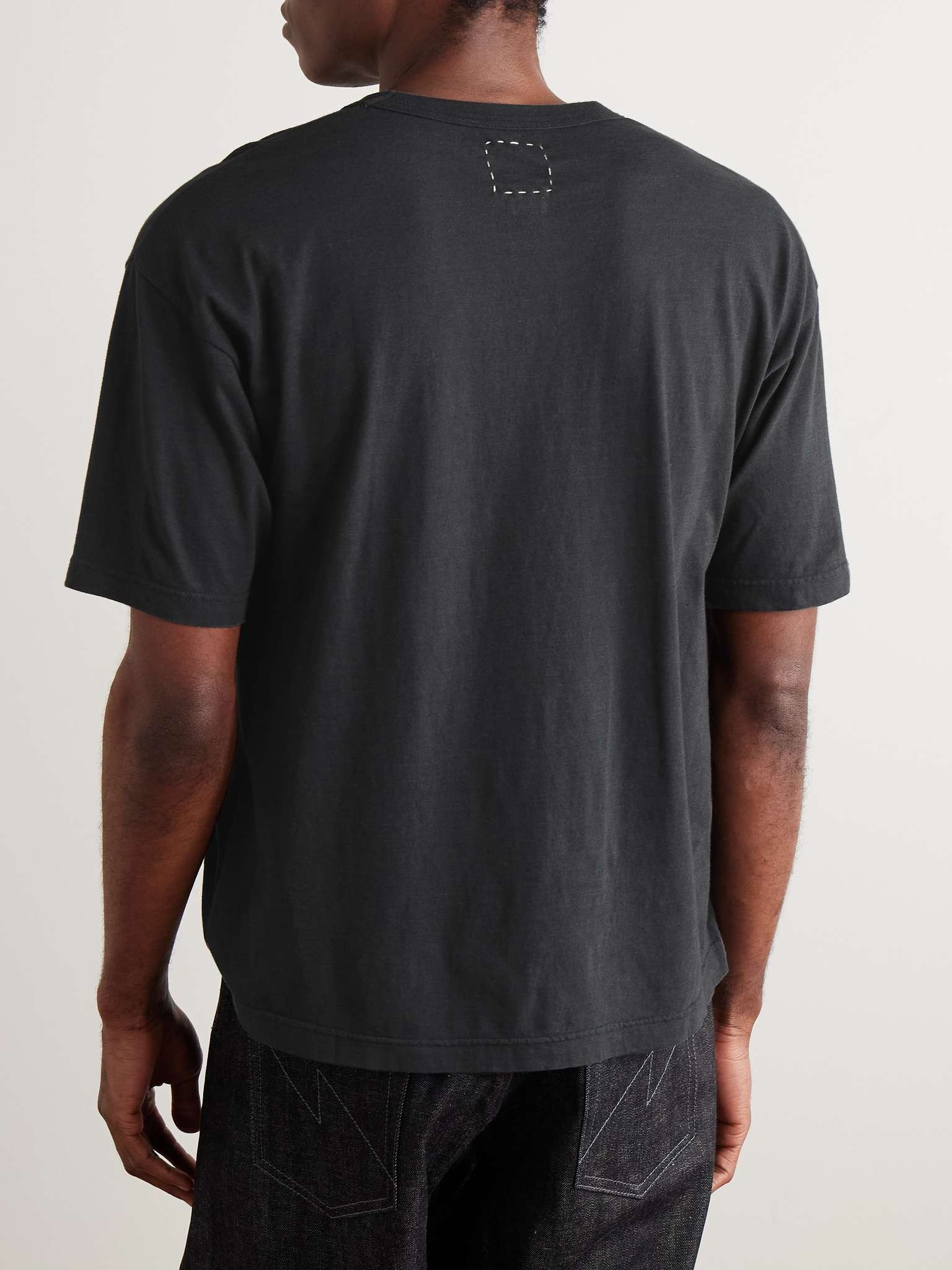 Jumbo Garment-Dyed Cotton-Blend Jersey T-Shirt - 4