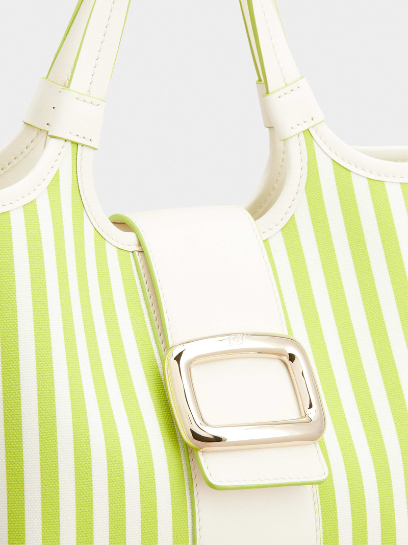 Viv' Choc Summer Stripes Mini Shopping Bag in Fabric 9