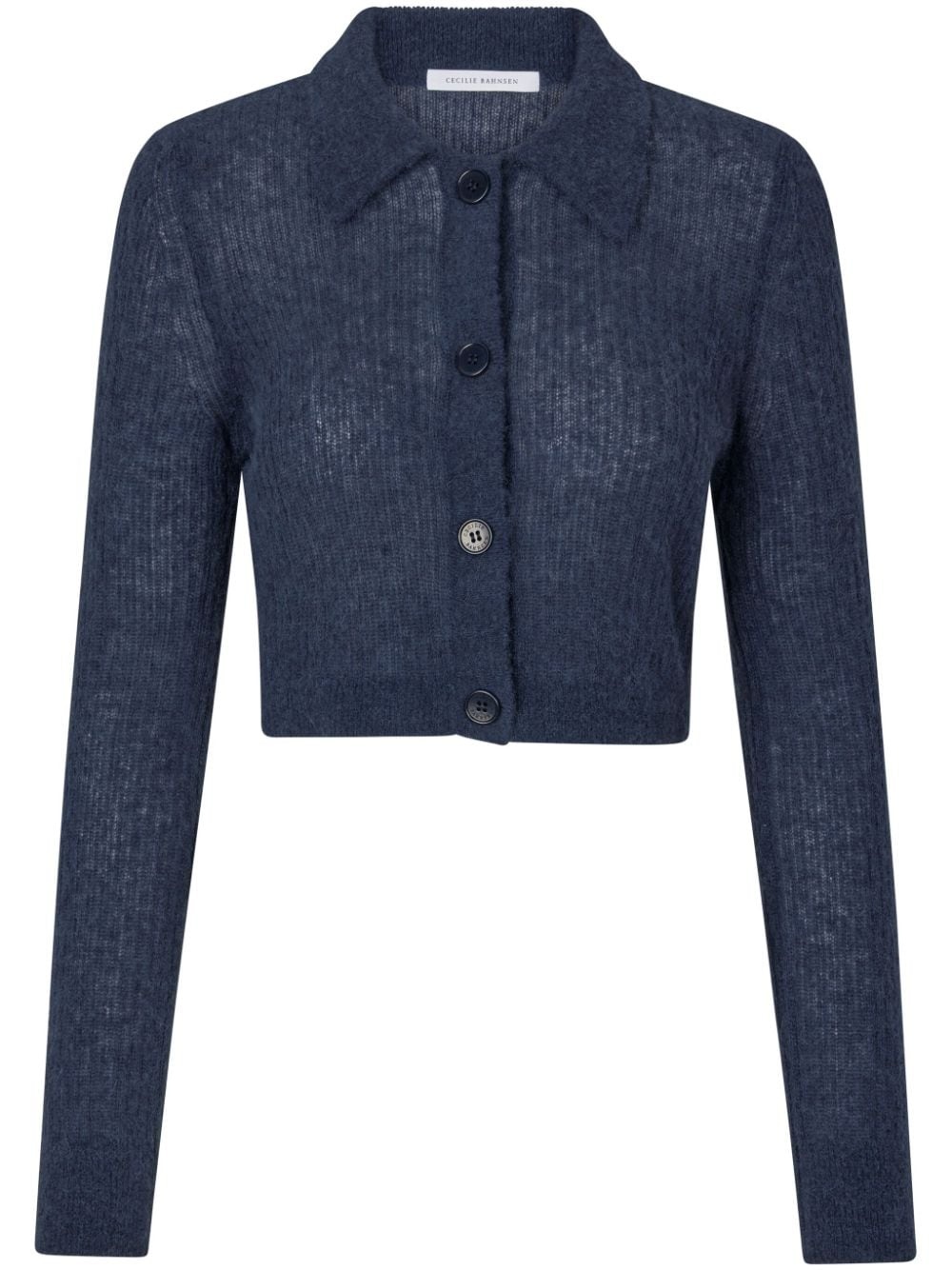classic collar cardigan - 1