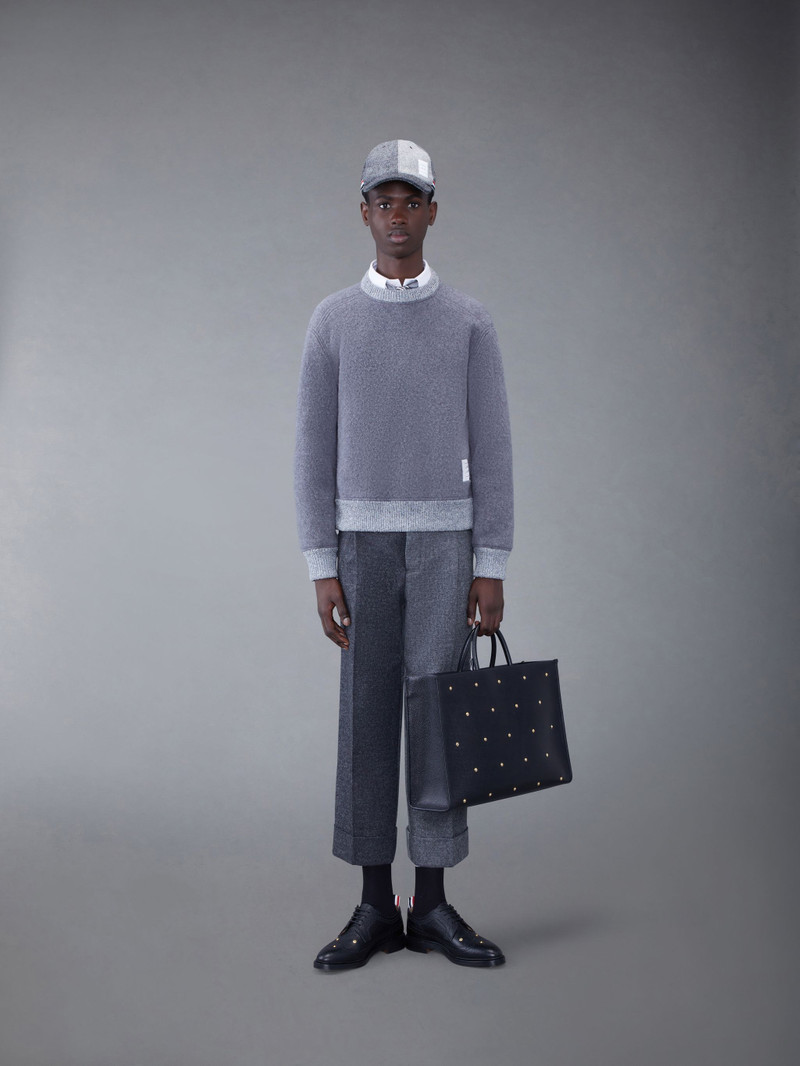 Thom Browne Wool Fleece Stripe Bomber outlook