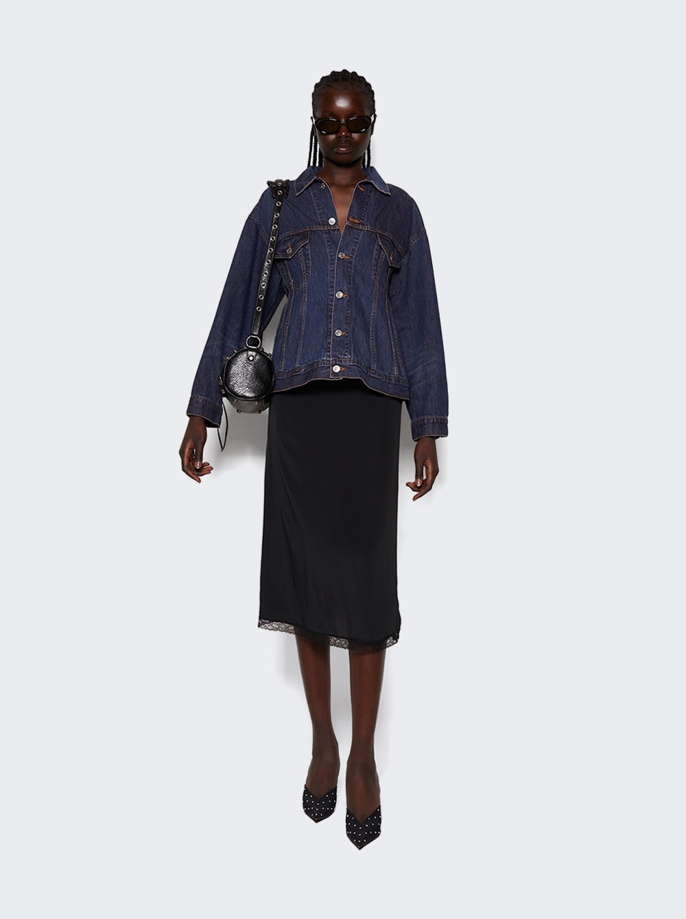 Hourglass Denim Jacket Dark Indigo - 2