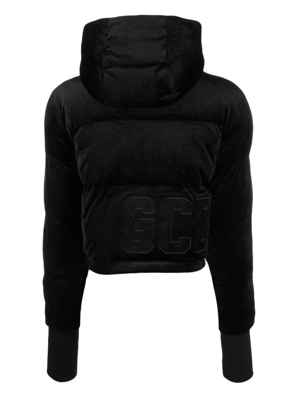 GCDS Black Embossed Down Jacket