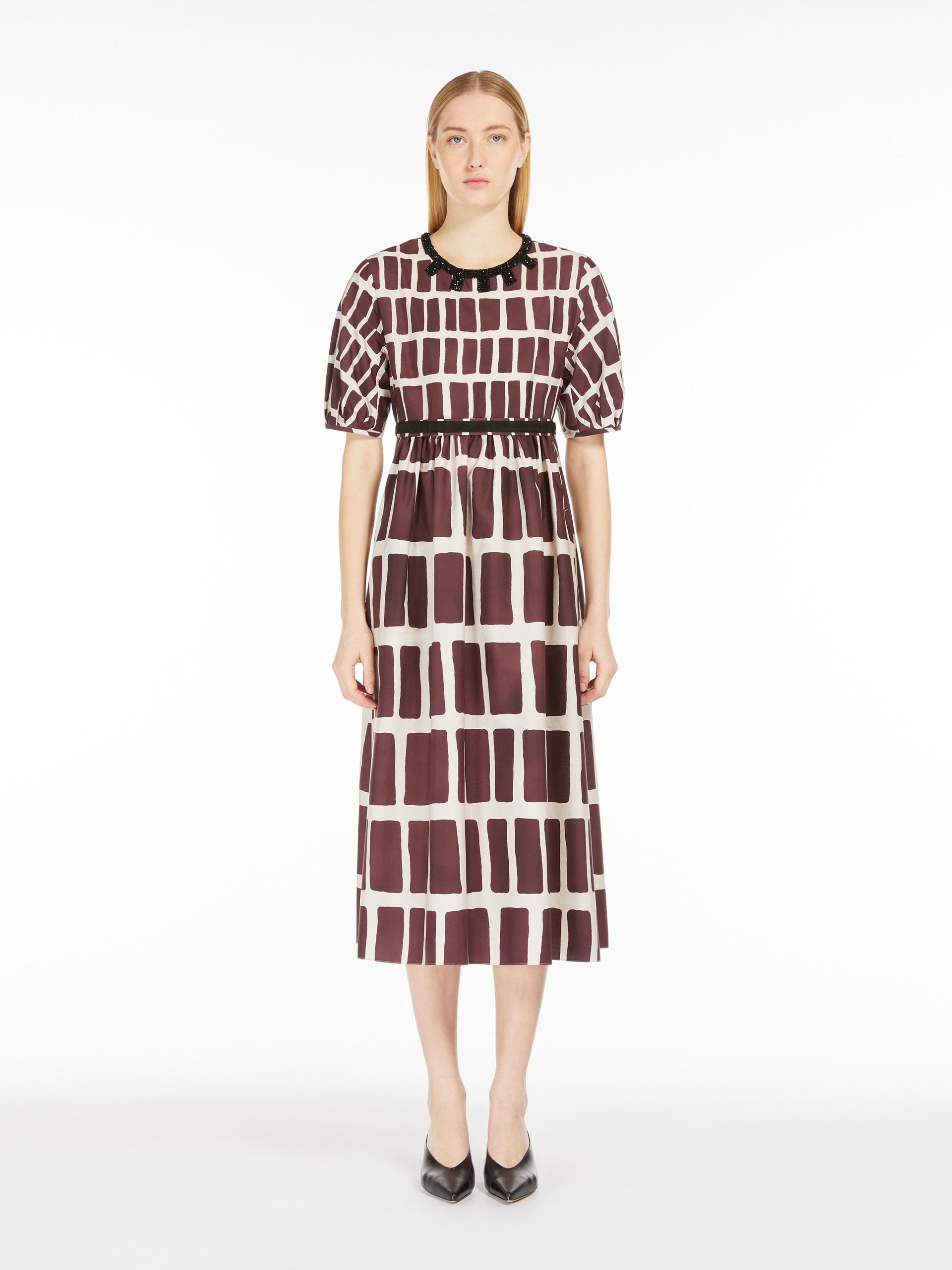 NERINA Midi dress in printed poplin - 3