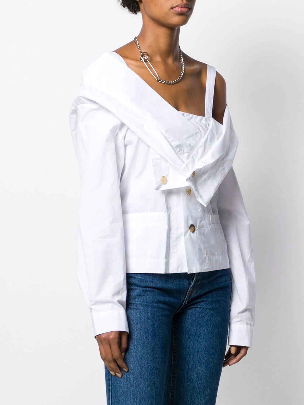 Nobo off-the-shoulder shirt - 3