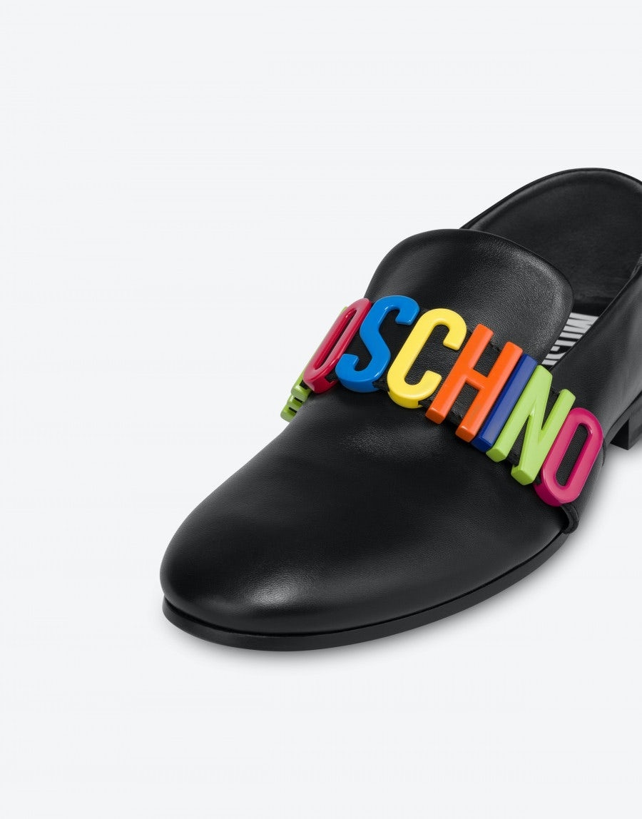 MULTICOLOR LETTERING LOAFERS - 4