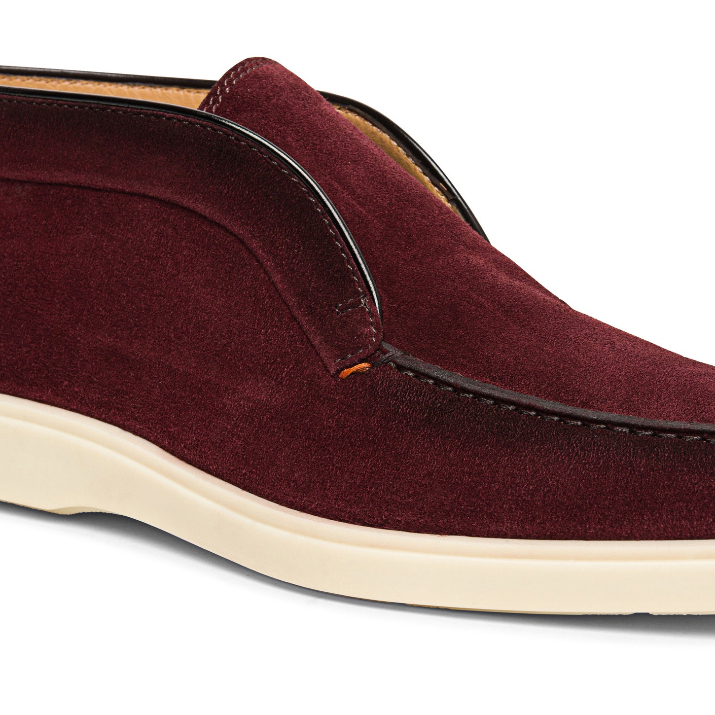 Men’s burgundy suede desert boot - 5