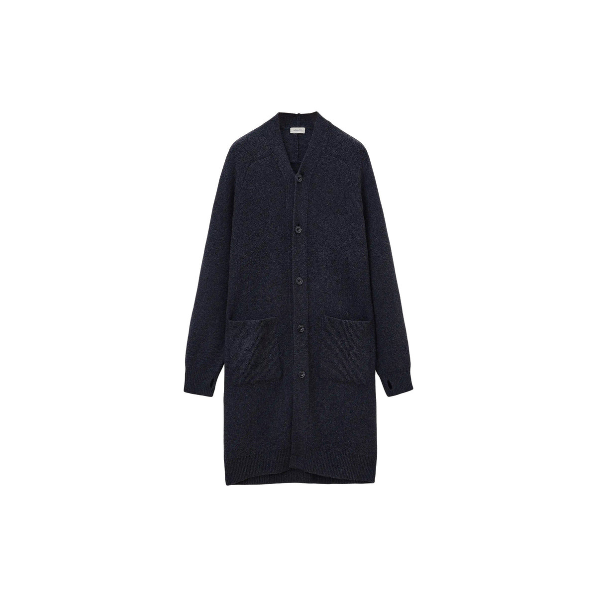 LONG CARDIGAN (ANTHRACITE MELANGE) - 1