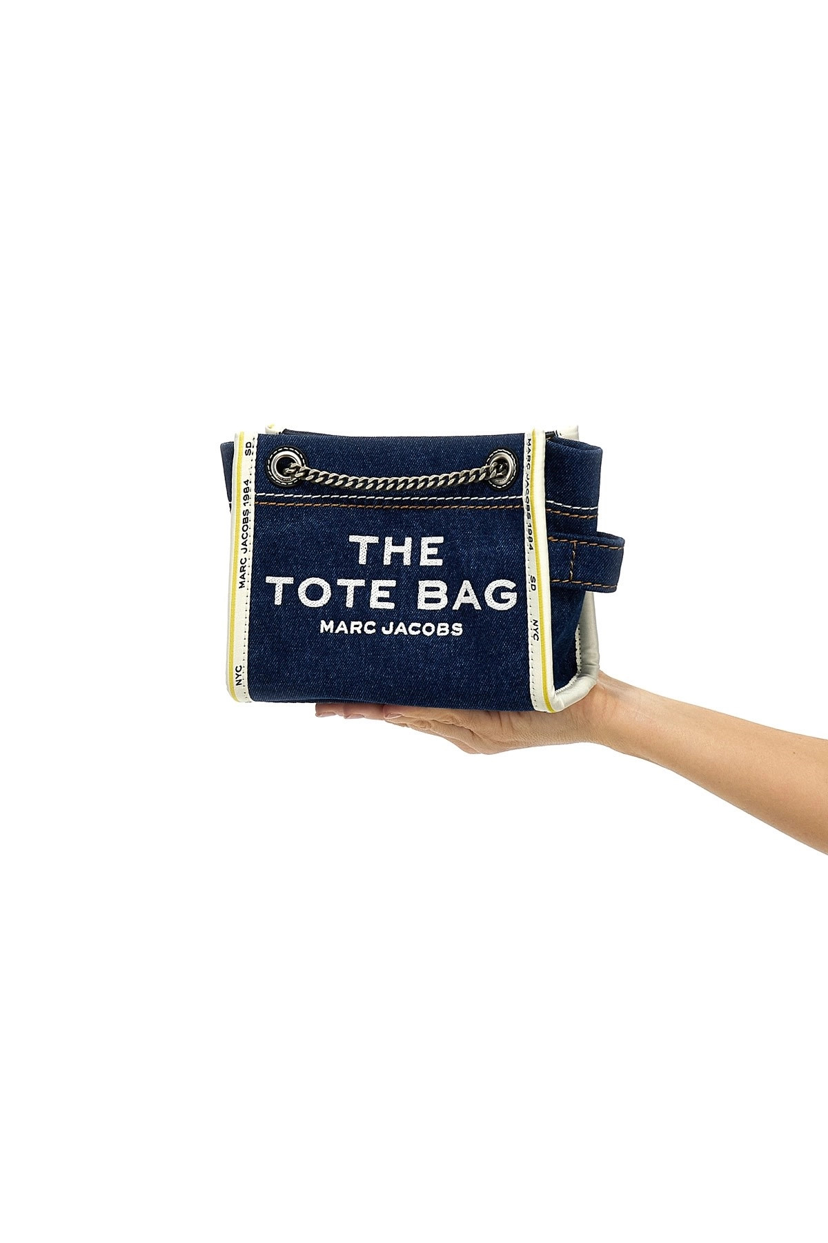 'The Denim Chain Crossbody Tote' crossbody bag - 2