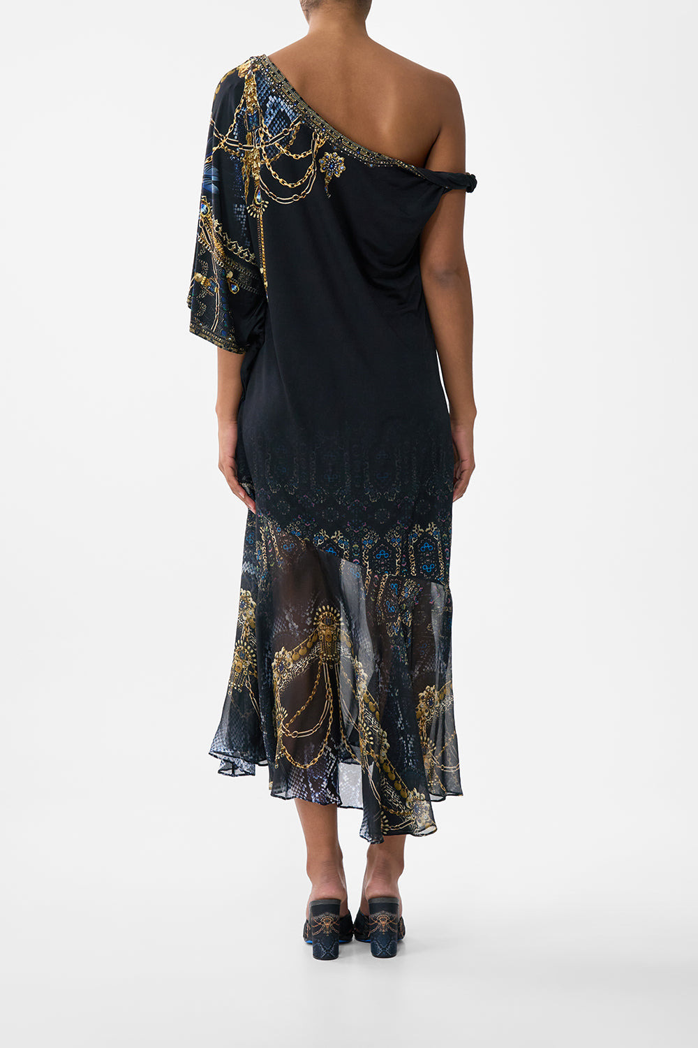 TWISTED ONE SHOULDER DRESS - 3