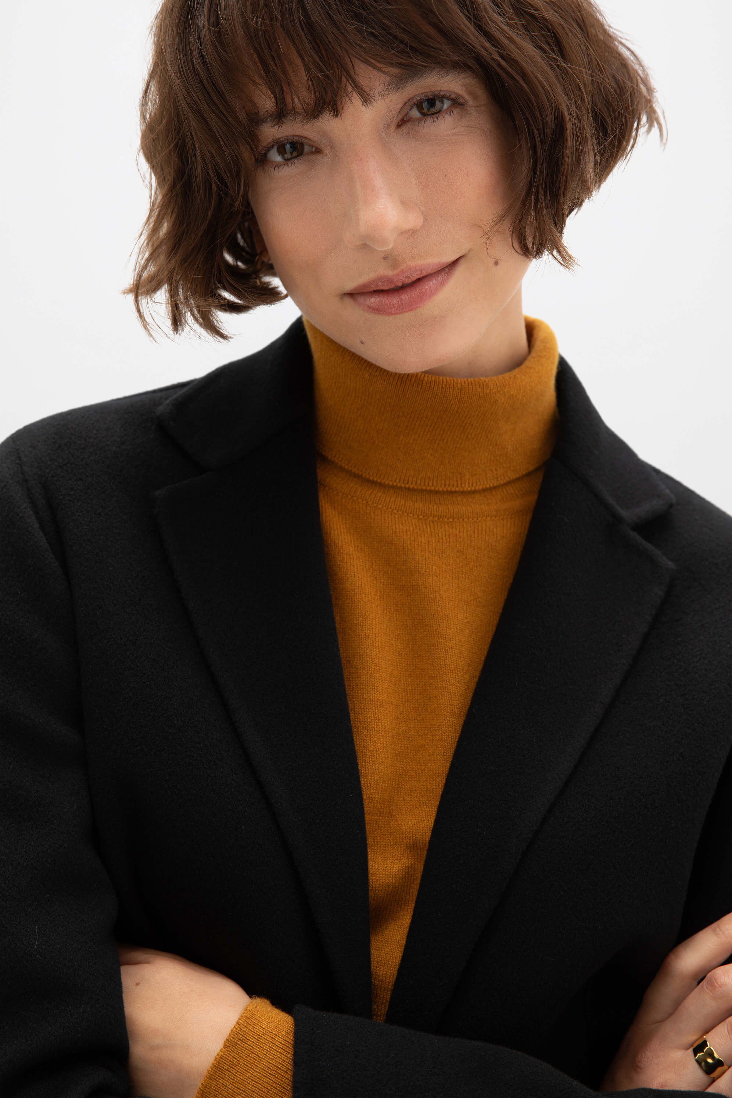 Classic Black Cashmere Blazer - 4