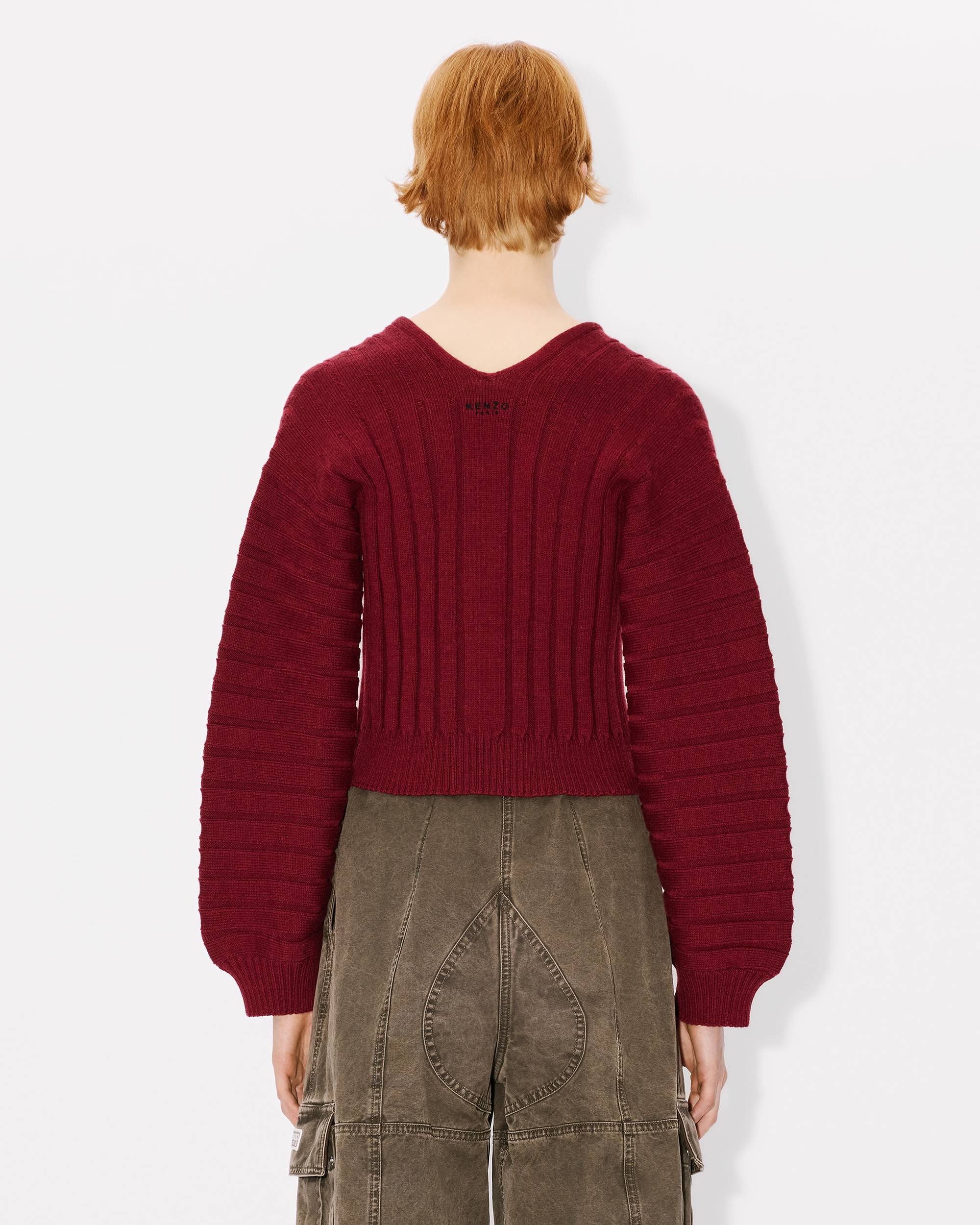 Embroidered rib-knit cardigan - 4