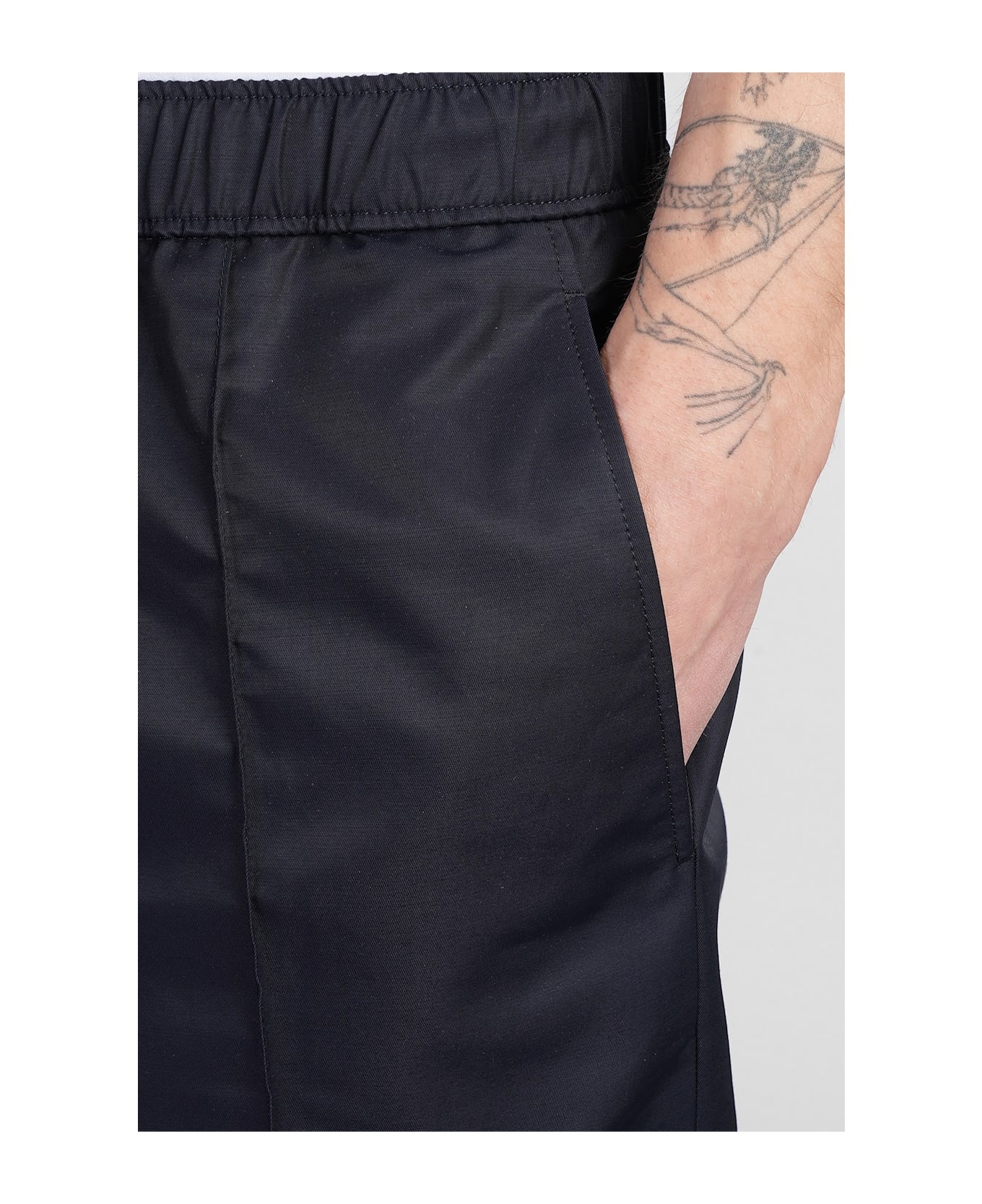 Pants In Blue Cotton - 5