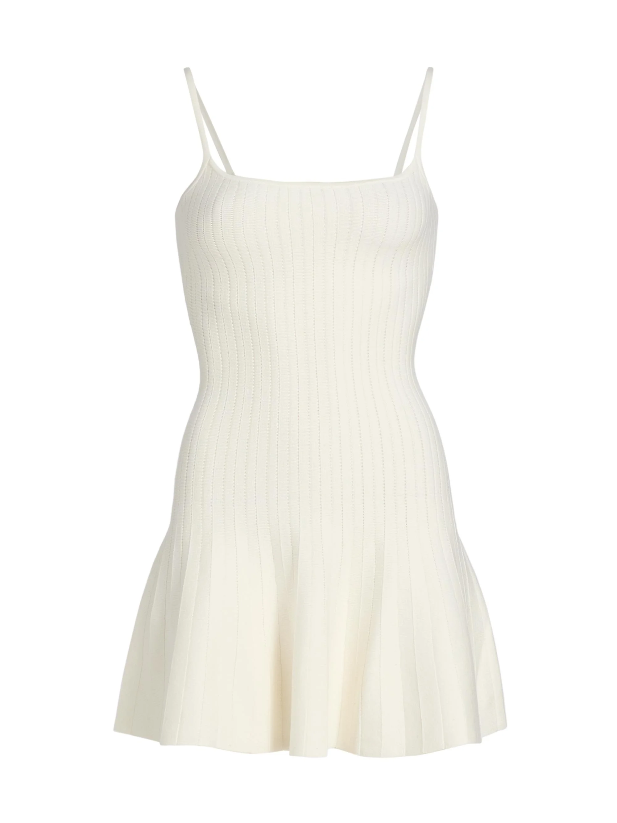 Women's Rhia Cotton-Blend Knit Minidress - Fior Di Latte - 1