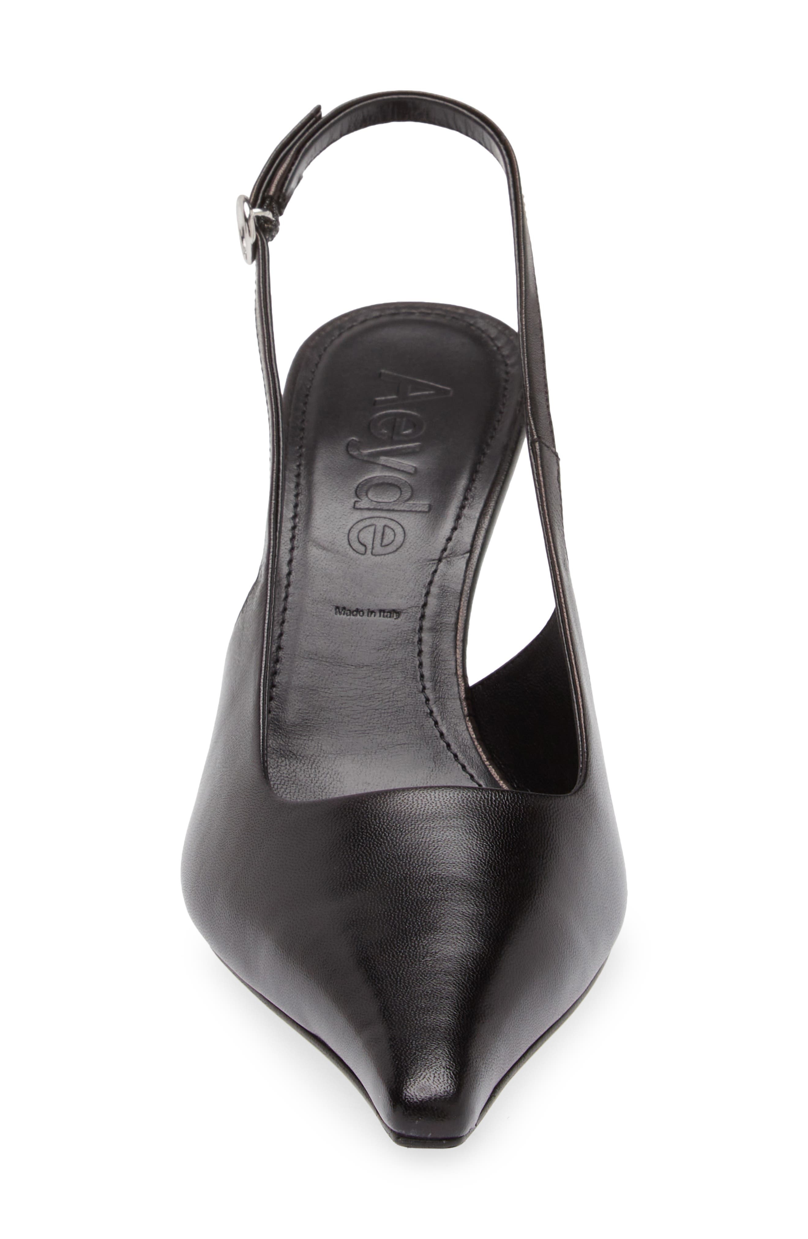 aeyde Fernanda Pointed Toe Slingback Pump in Black at Nordstrom - 4