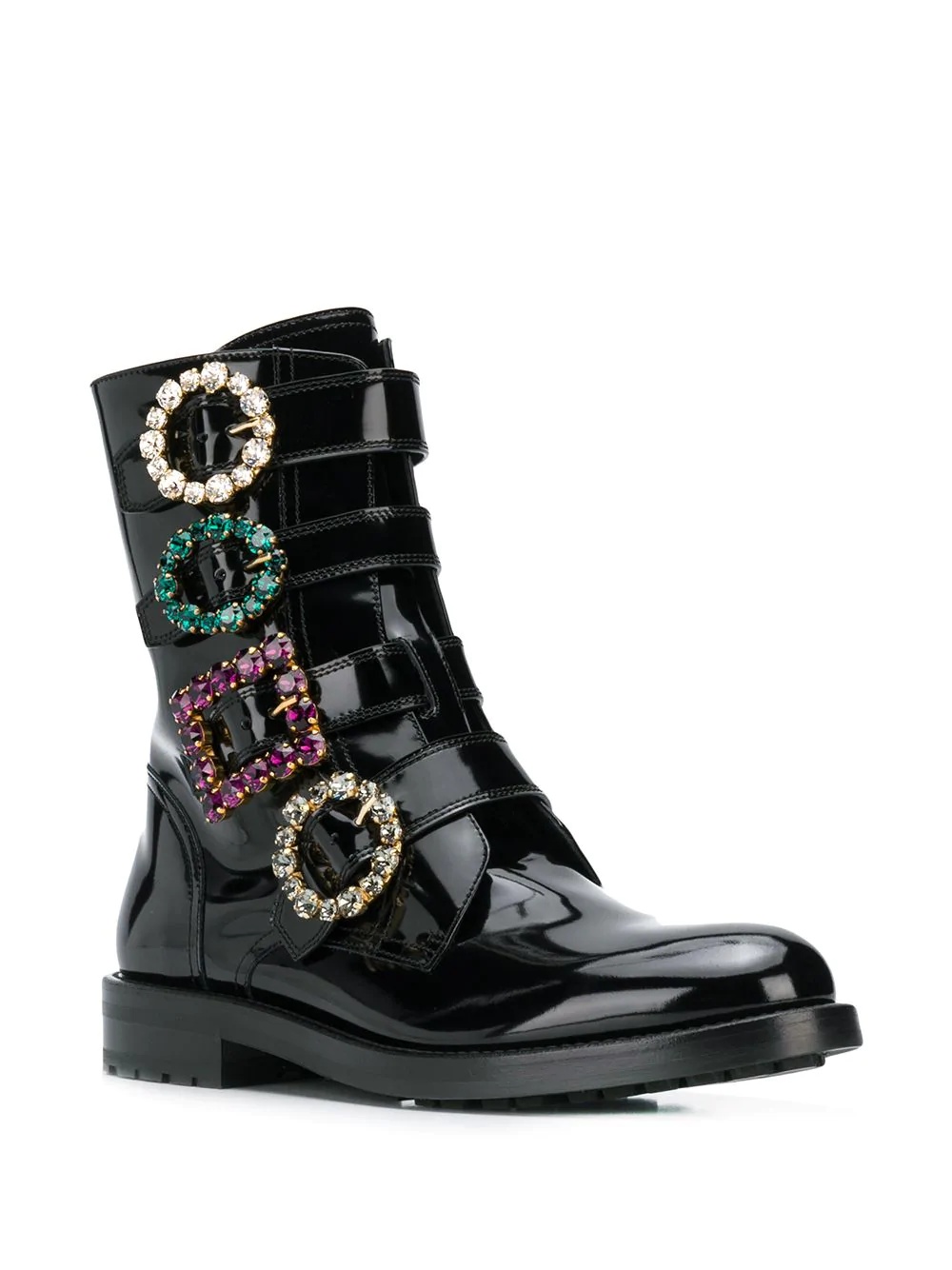 brooch buckle boots - 2