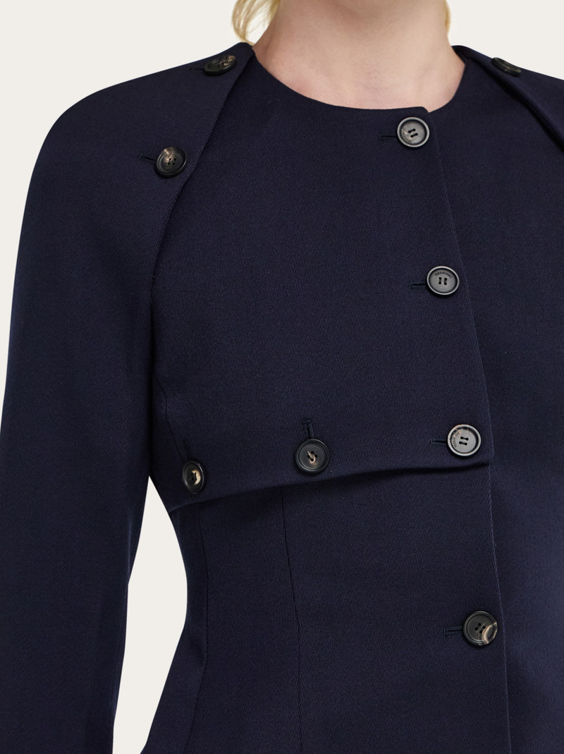 Cropped jacket with button detail 6