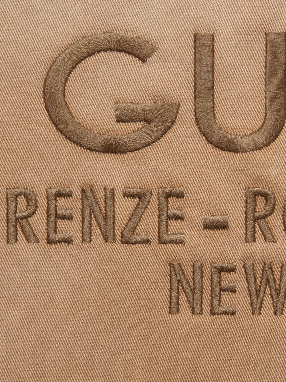 logo-embroidered denim top - 7