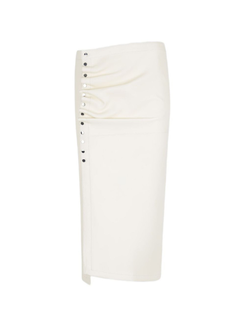 ruffled buttoned midi skirt 1