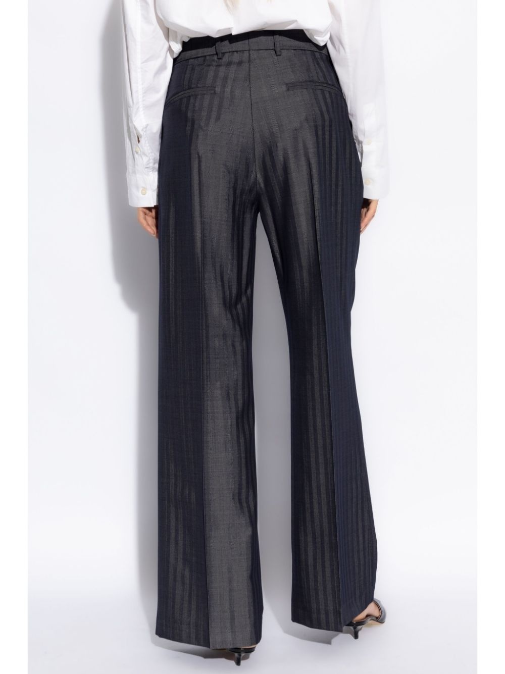 straight-leg tailored trousers - 4