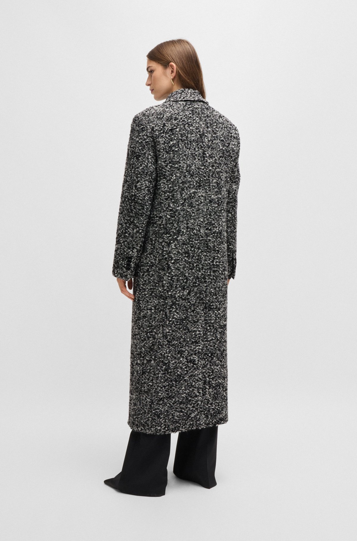 OVERSIZE-FIT COAT IN BOUCLÉ TWEED - 4