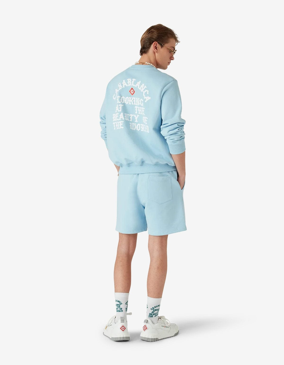 Casablanca Blue Beauty of The World Sweatshirt - 4