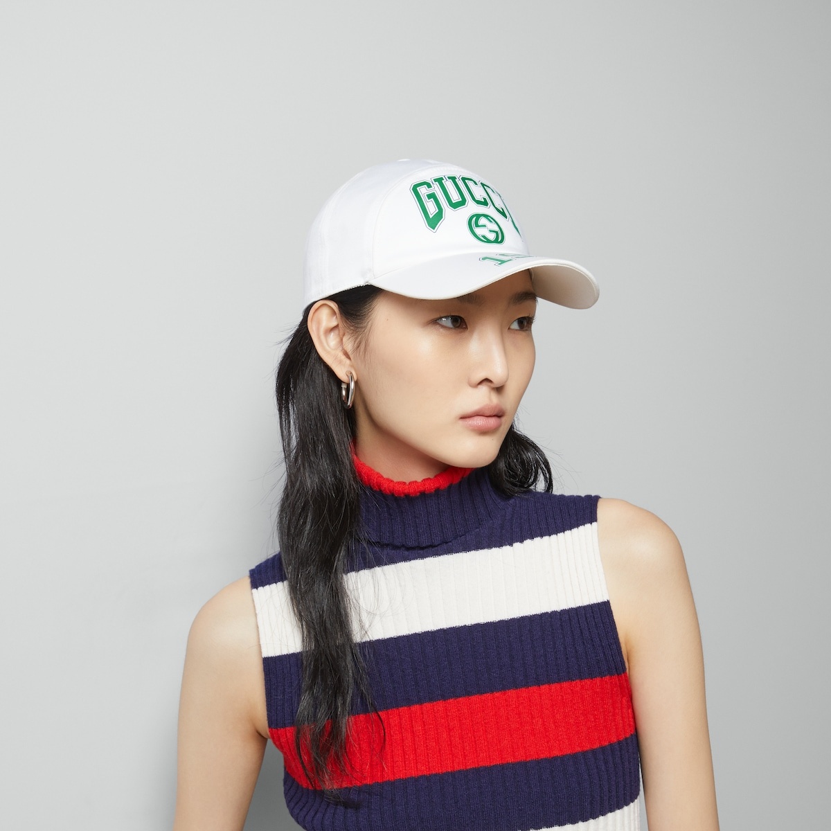 Gucci print cotton baseball hat - 4