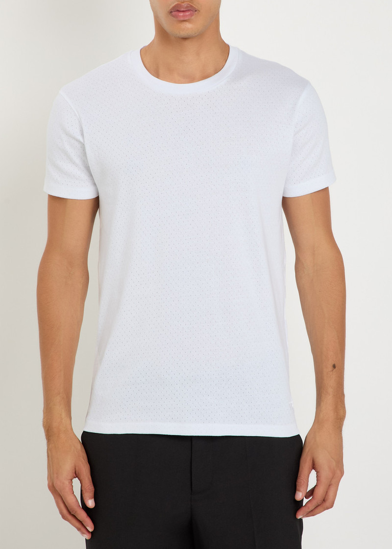 TOM FORD Tom Ford Perforated Cotton T-shirt outlook