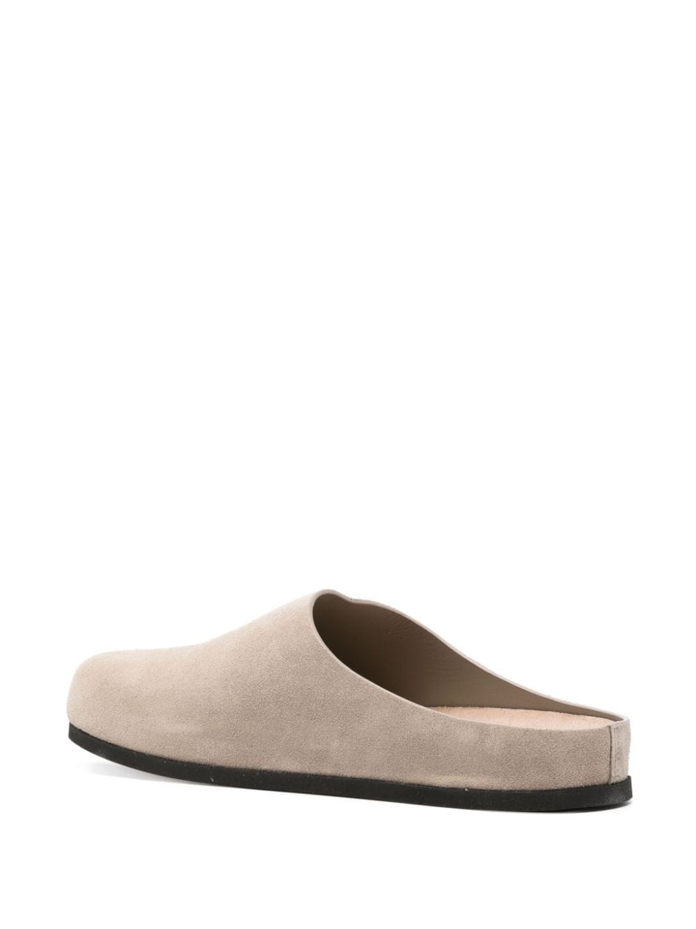 slip-on suede clogs - 3