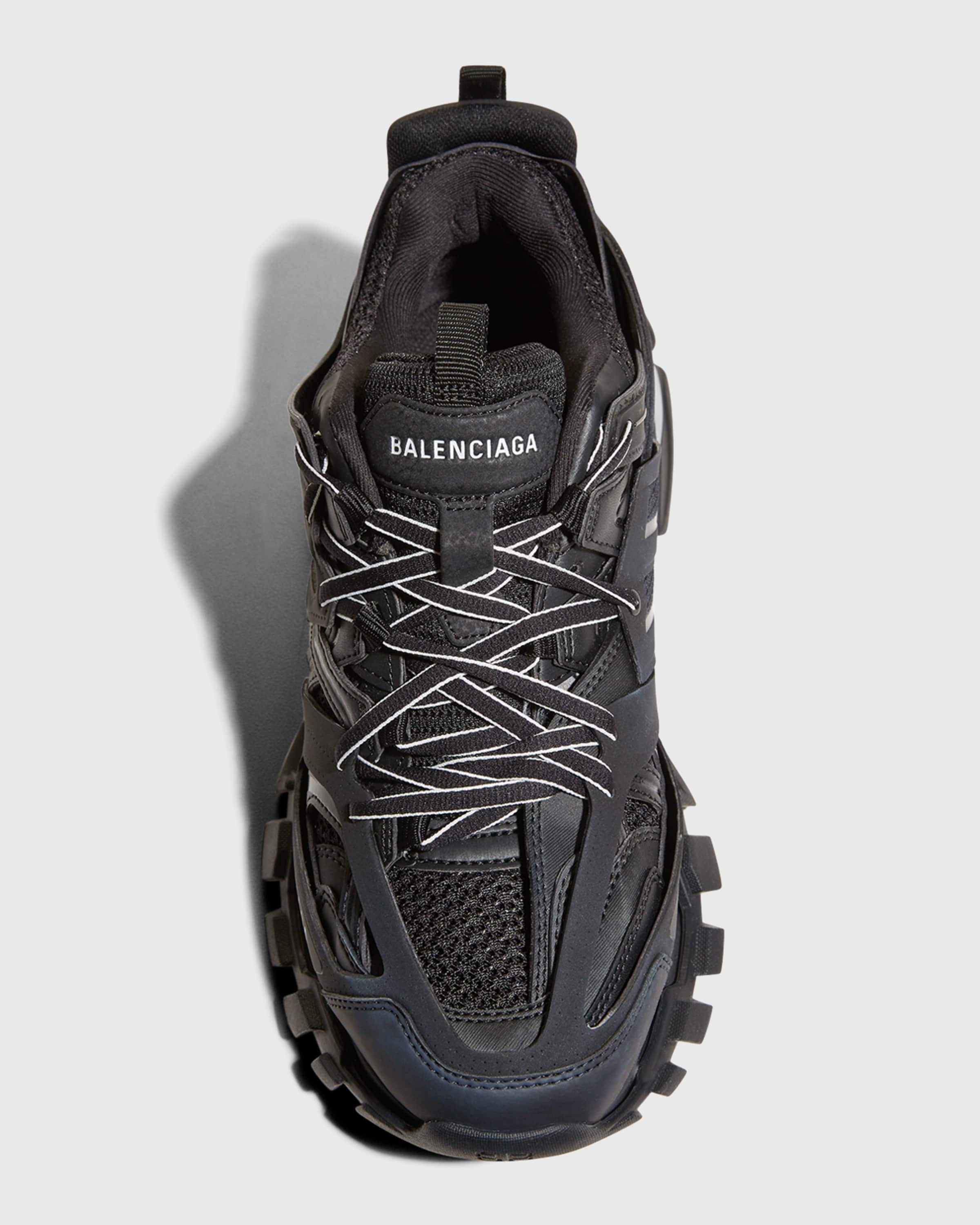 Men's Track LED Running Sneakers, Black - 5