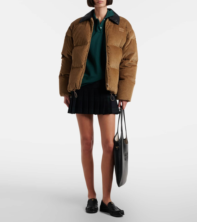 Miu Miu Ivy logo leather shoulder bag outlook