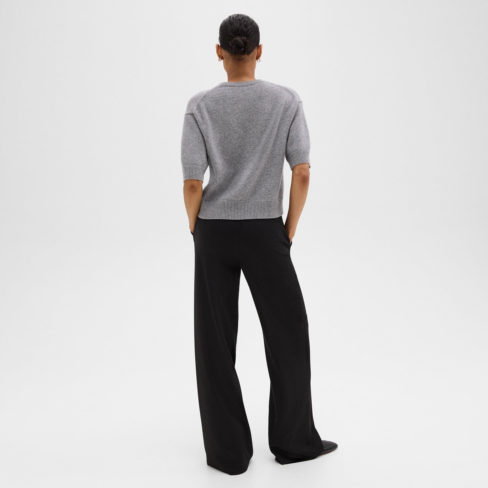 Wide-Leg Pant in Double-Knit Jersey - 3