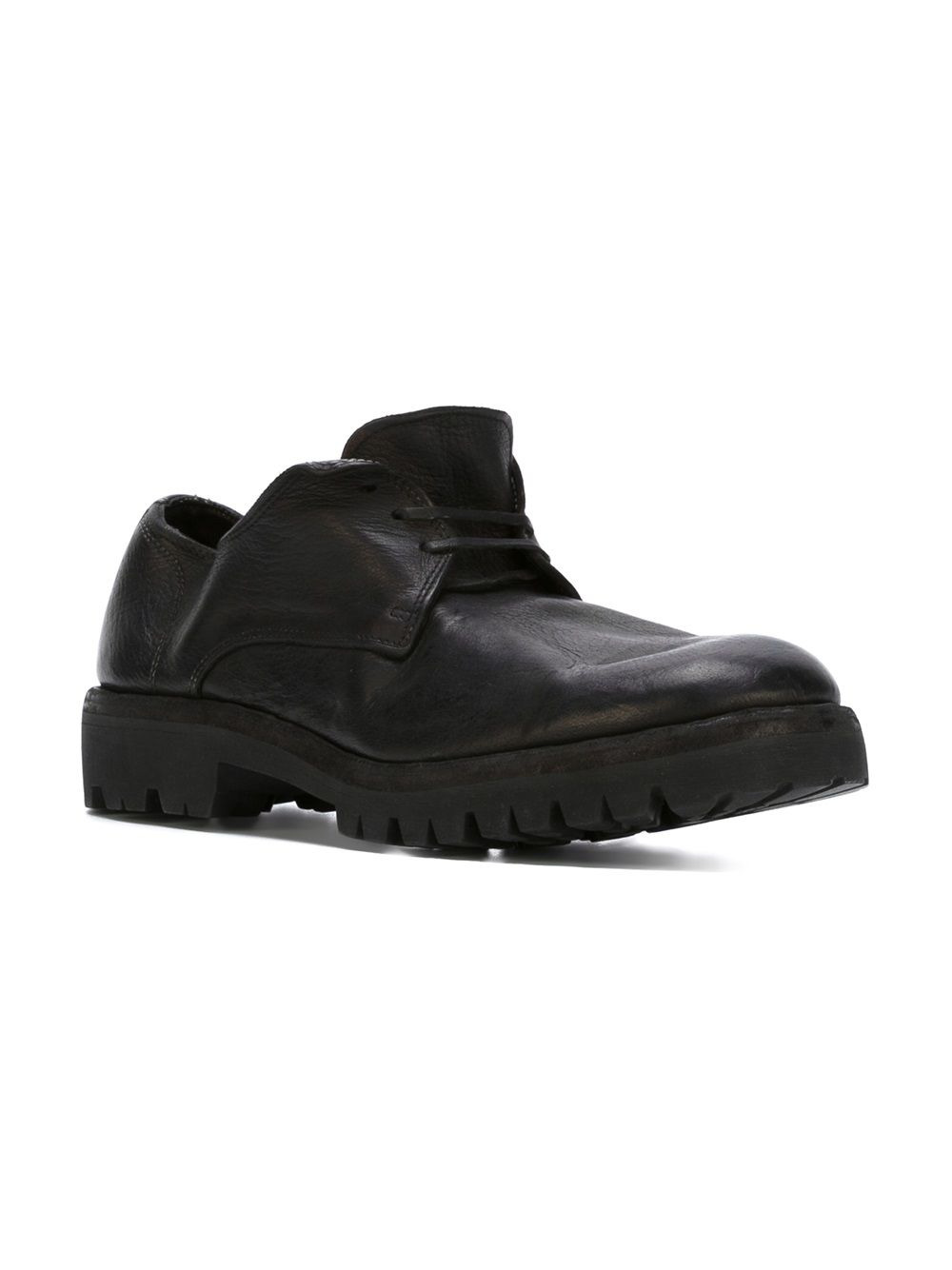 ridged sole lace-up shoes - 2